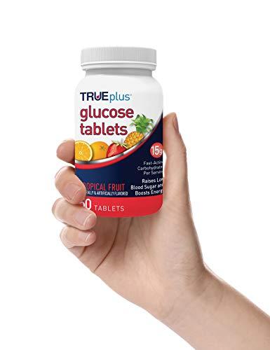 TRUEplus TRUEplus Glucose Tablets, Tropical Fruit Flavor - 50ct Bottle (6)