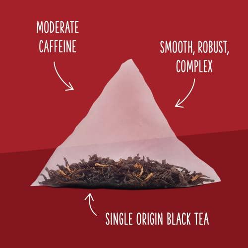 Two Leaves and a Bud Two Leaves and a Bud Organic Assam Black Tea Bags, Whole Leaf Caffeinated Assam Tea in Compostable Sachets, Delicious Plain or with Milk, 100 Count (Pack of 1)