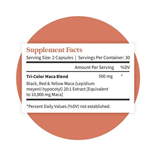 Pattern Wellness Pattern Wellness Maca Root for Men & Women - 10,000mg - Natural Mood & Wellness Enhancer - Unique Optimum Blend for Fertility, Reproductive & Whole Body Health - 60 Vegan Capsules