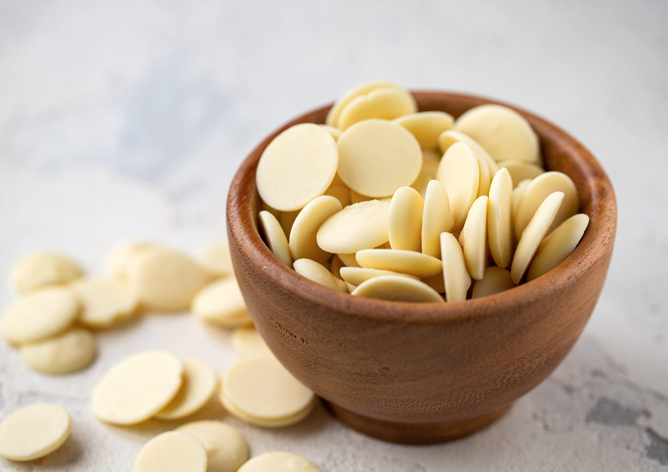 Food to Live Food to Live Organic Cacao Butter Wafers, 4 Pounds Non-GMO, Raw, Pure, Unfiltered, Unrefined, Keto, Vegan Superfood, Bulk, Made Using a Cold Pressing, Great for Cooking and Baking, Sirtfood