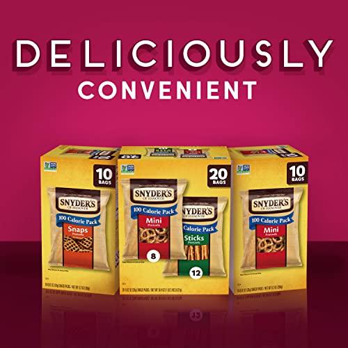 Snyder's of Hanover Snyder's of Hanover Pretzels, Minis and Sticks 100 Calorie Packs, 20 Ct Variety Pack
