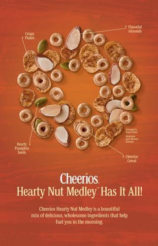 Cheerios Cheerios Hearty Nut Medley Breakfast Cereal, Maple Cinnamon Flavored, Made With Whole Grain, Family Size, 20 oz (Pack of 2)