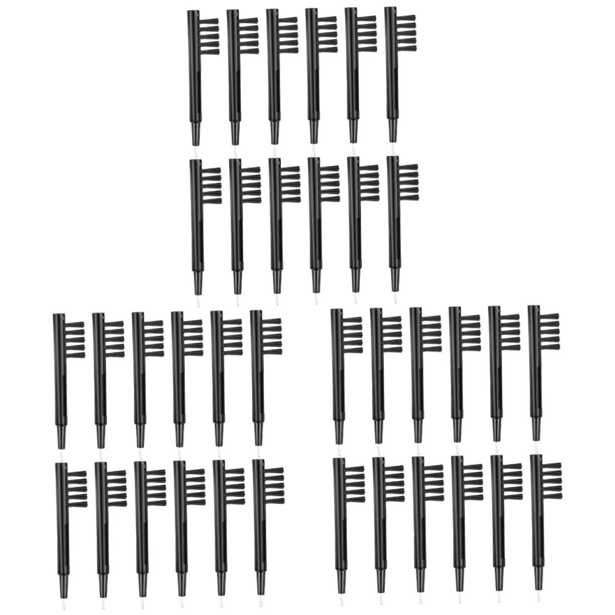 NOLITOY NOLITOY 3sets Hearing Accessories Earring Cleaner Cleaning Rod for Hearing Amplifier Vent Cleaner Earpiece Earmold Vent Cleaner Pipe Cleaner Hearing Amplifier Cleaning Tool Black 12pcs*3
