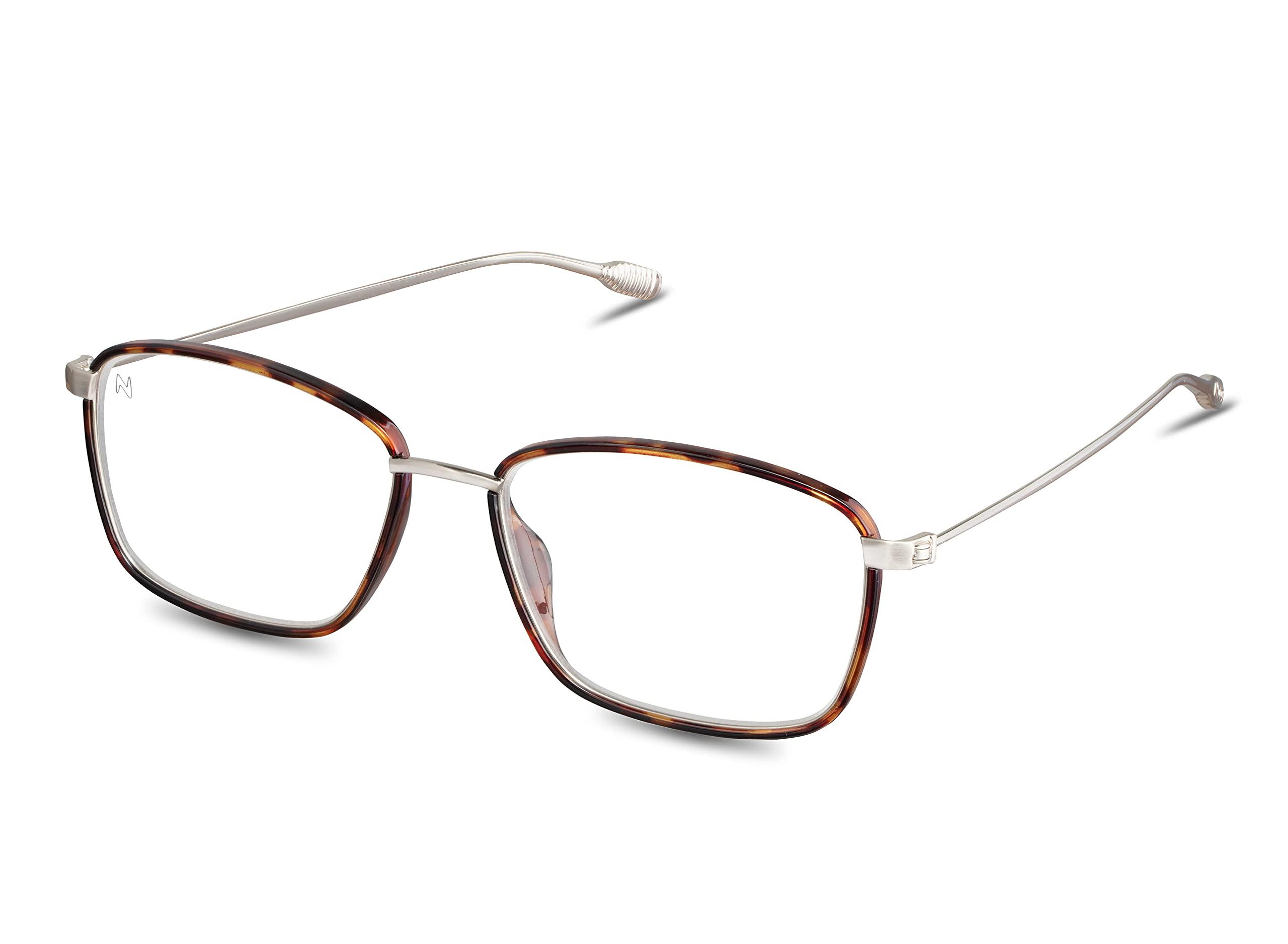 NOOZ NOOZ Optics Reading Glasses - Slim & Lightweight Reading Glasses for Women & Men with Compact Case - FARO DUAL Rectangular