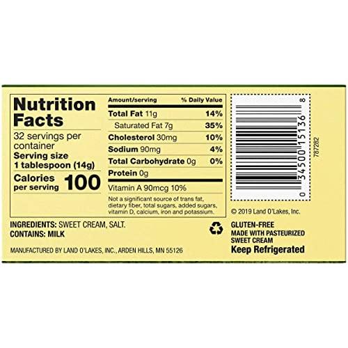 Land O Lakes Land O Lakes Salted Butter, 1 lb in 4 Sticks - 36 per case