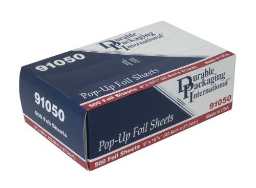 Durable Packaging Durable Foil Aluminum Foil Sheets, 9" x 10-3/4" (Pack of 3000)