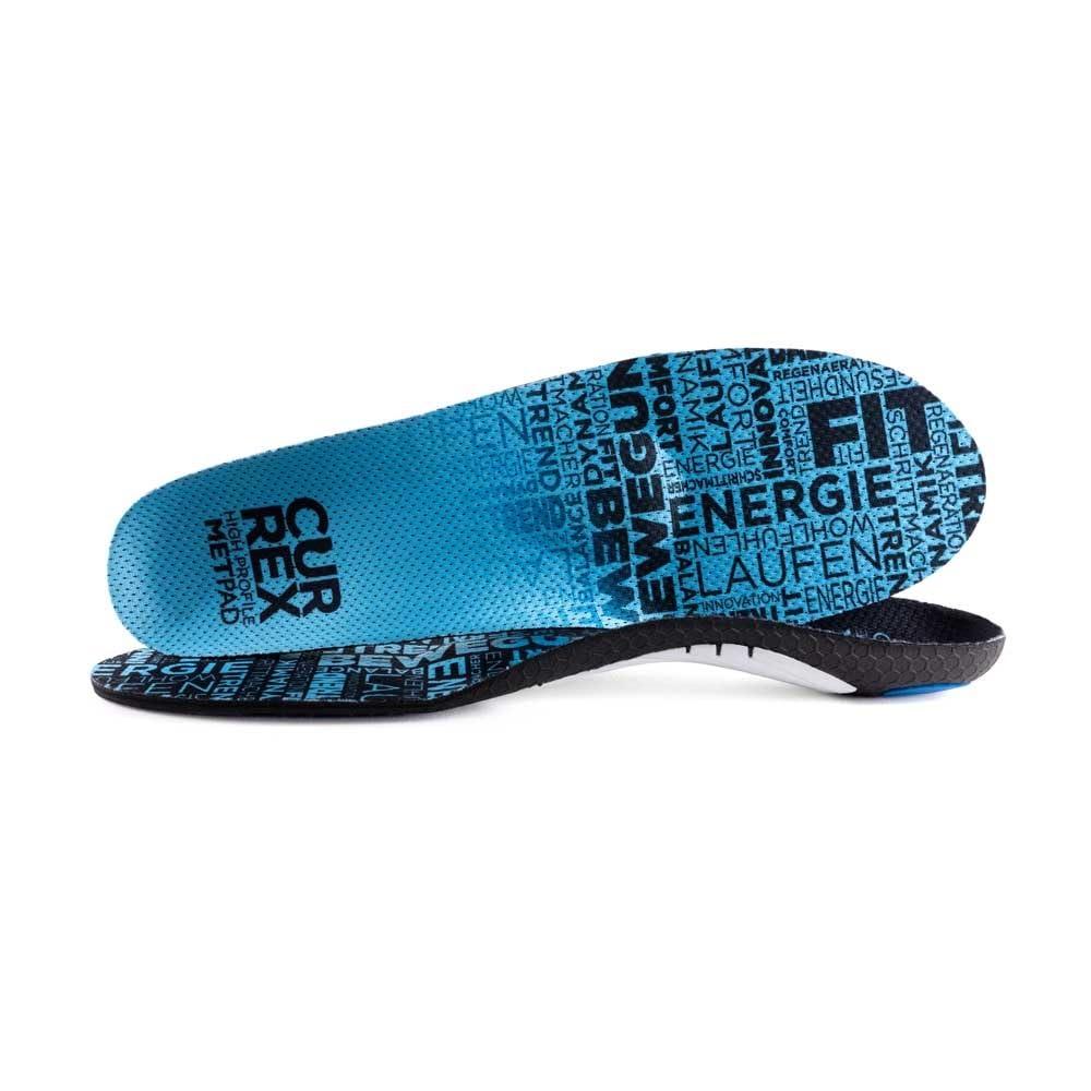 currex CURREX MetPad Insoles for Everyday Relief & Support Arch Support Shoe Inserts w/Metatarsal Pads to Help Reduce Foot & Heel Pain While Walking & at Work for Men & Women High Arch, Small