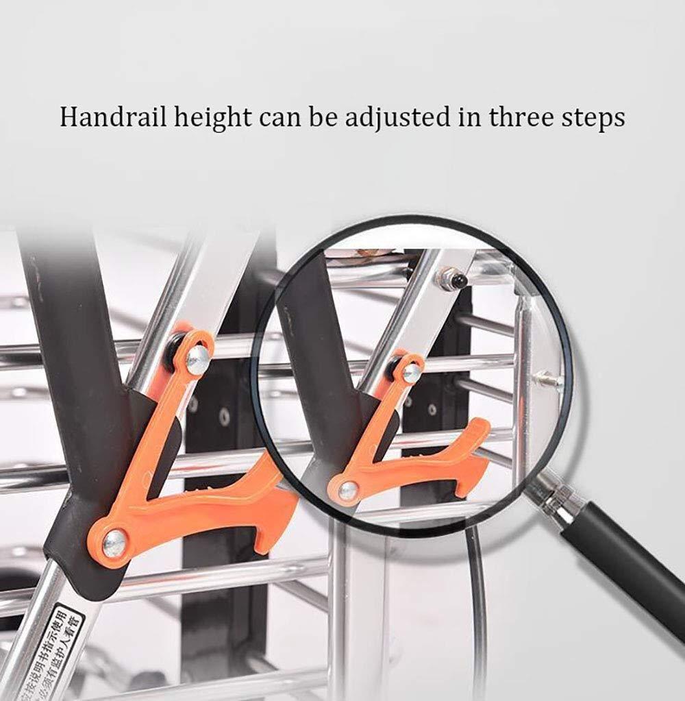 WRRQCVAL Shopping Cart Shopping Rollator Seniors Walker Walking Frame Aid Lightweight Mobility Trolley Foldable with Seat and Bag Interesting