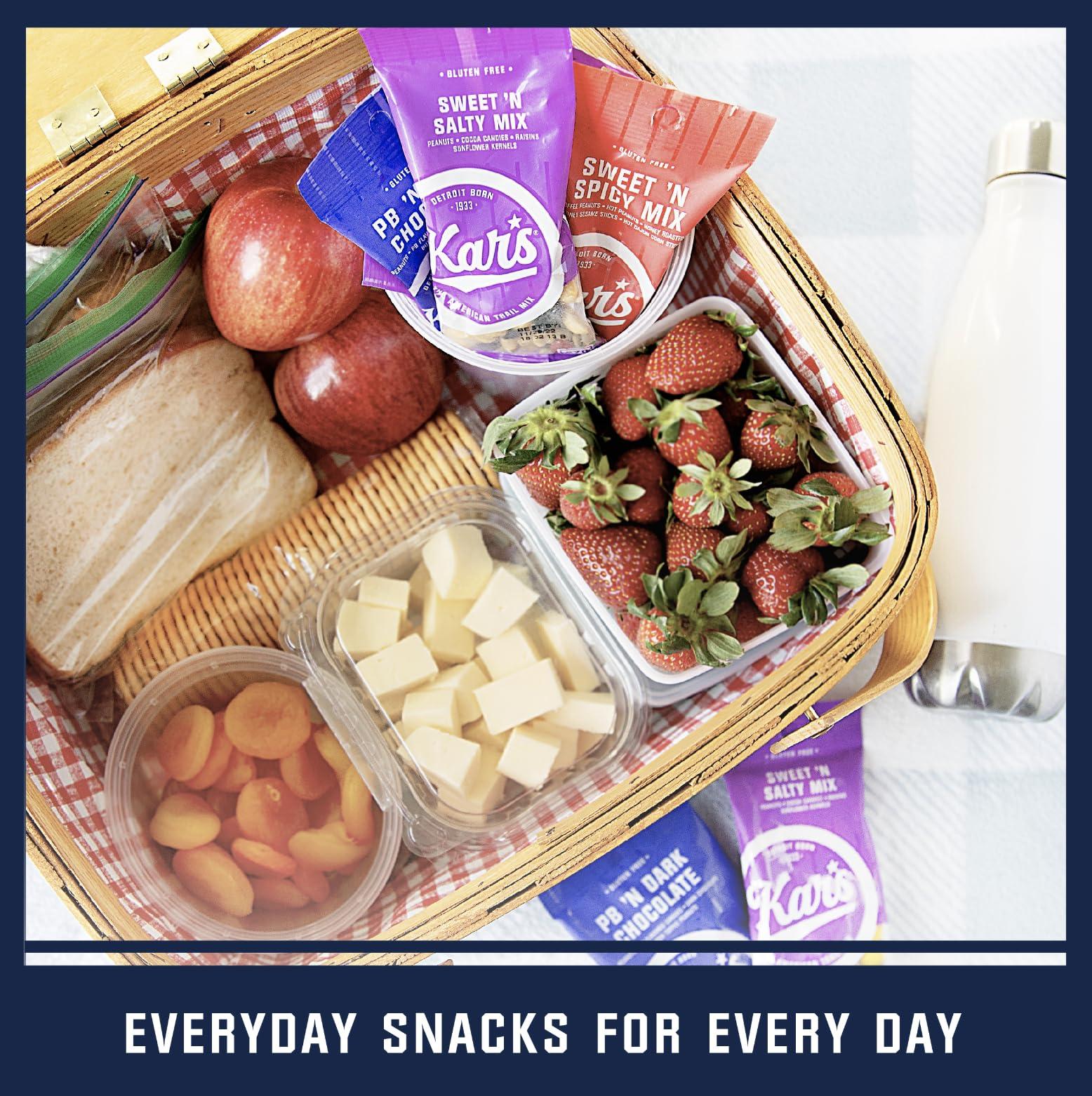 Kar's Kars Nuts Tropical Fruit N Nut Trail Mix, 5.5 oz Snack Mix Bulk Pack of 12, Gluten-Free Snacks