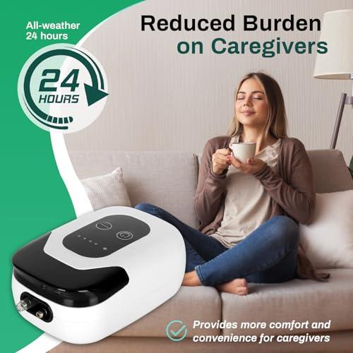 Joogto 2025 Upgrade Female Electric Urinal - Automatic Start-Stop Dispenser, 2000ML Capacity with 6.5 ft Catheter, Bed Rest Anti-Leakage Design, Easy-to-Clean, Unisex, with Lid Funnel