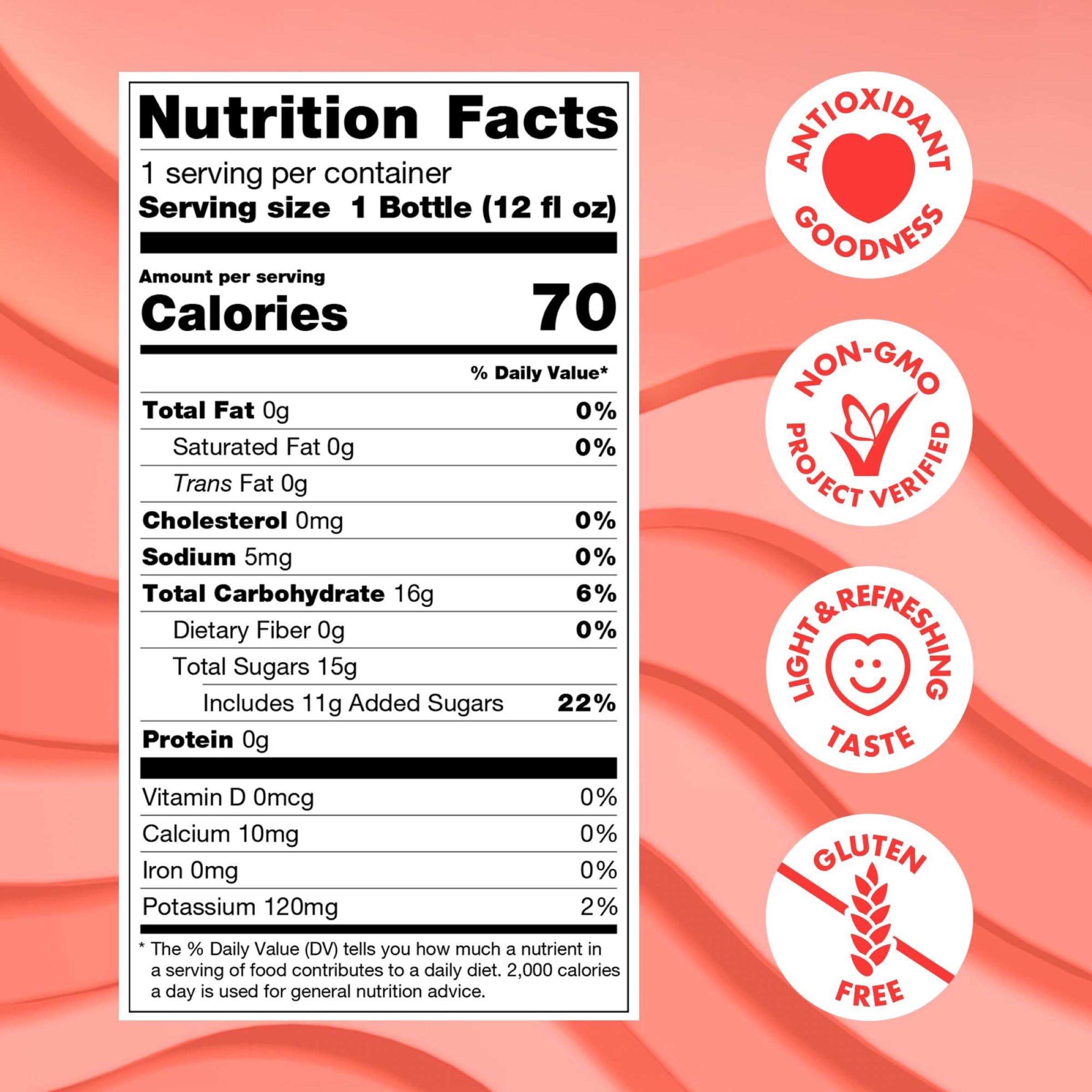 POM Wonderful POM Wonderful Antioxidant Super Tea, Pomegranate Peach Passion White Tea, 48 Ounce