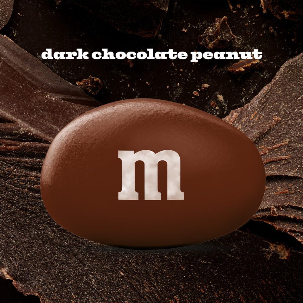 M&M\'S M&M\'S Peanut Dark Chocolate Candy, Sharing Size, 9.4 oz Resealable Bag