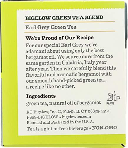 Bigelow Bigelow Tea Green Tea - Earl Grey - Case of 6 - 20 BAG
