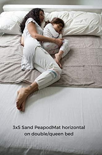 PeapodMats PeapodMats Bedwetting & Incontinence Waterproof Bed Mat - Reusable Underpad. Secure Placement & Breathable. Washable. Enviro Friendly 3x5 (Sand) Mattress Protector & Pee Pad for Kids & Adults