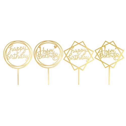 NUOBESTY NUOBESTY 6 Pcs Cake Toppers Cake Picks Dessert Table Decorative Supplies Fruit Picks Acrylic Topper for Cakes