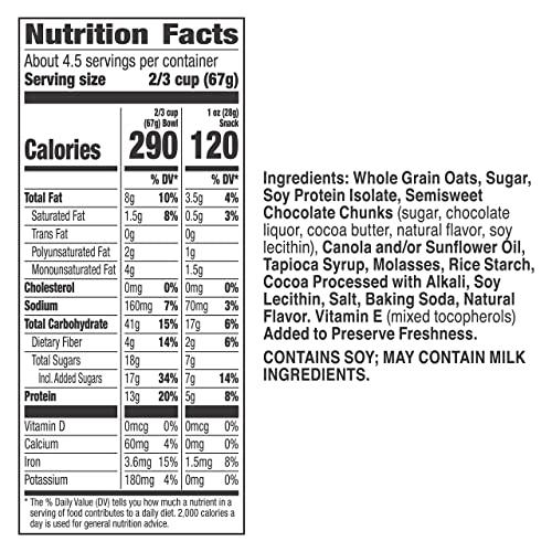 Nature Valley Nature Valley Protein Granola, Oats and Dark Chocolate, Resealable Bag, 11 OZ