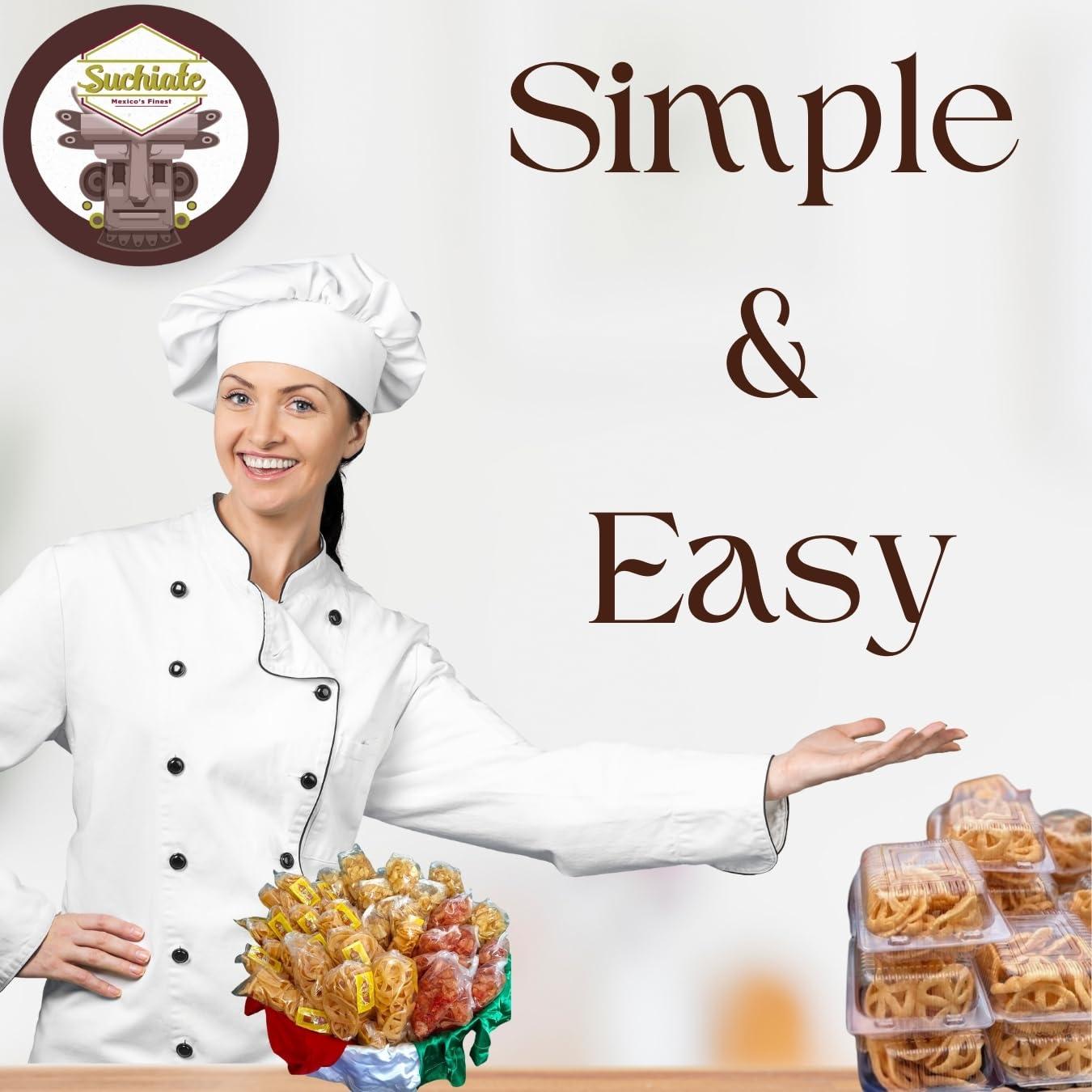 SUCHIATE MEXICO\'S FINEST Mexican Duritos Wheat Snacks Fried Snacks - Chicharrones de Harina (1 Pound Pinwheels/Ruedas (Pack of 1))