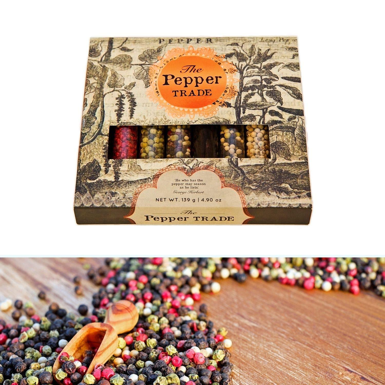 Eat.art The Pepper Trade Gourmet Peppercorn Blend Collection, 8 Pack Gift Set | Sampler Spice Gift Set, Use in Grinders