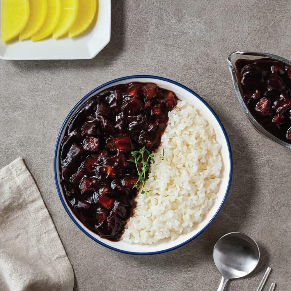 GASHINA STORY Jjajang Korean Chinese Black Bean Sauce For Rice, Noodle 100g(3.5oz) - Ready Meal (100g, 1)