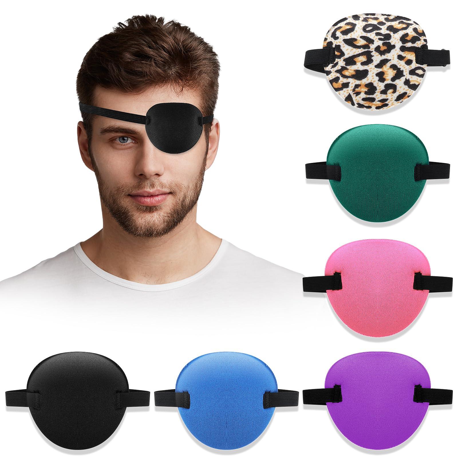 Abeillo 6Pcs Eye Patches, Adjustable Soft Medical Eye Patch for Adults and Kids, Medical Eyepatch for Lazy Eye Amblyopia Strabismus or After Surgery