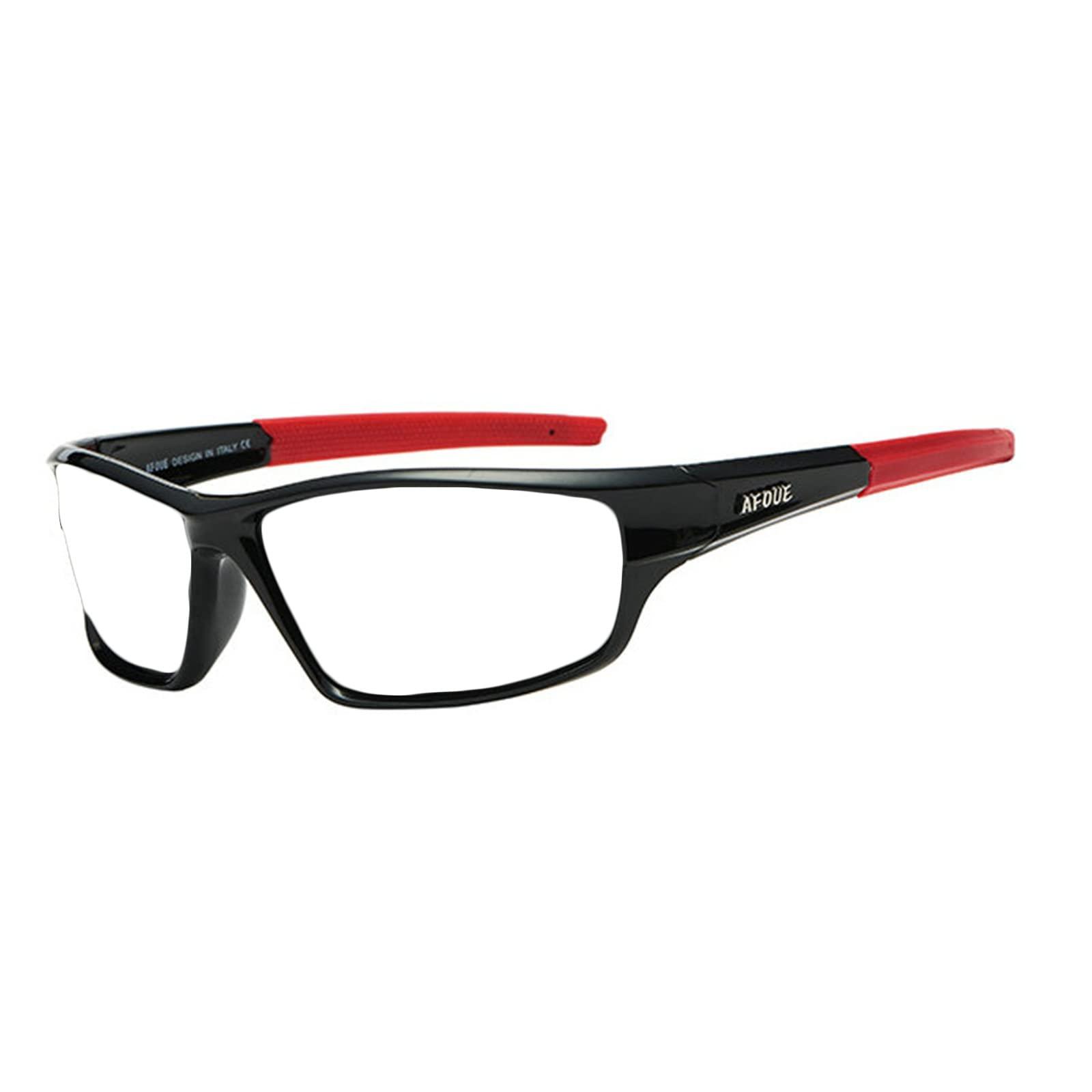 willochra Bifocal Safety Glasses with Readers Wrap Around Sport Magnifying Safety Reading Protective Goggles for Men Women (black red, 3.75, multiplier_x)