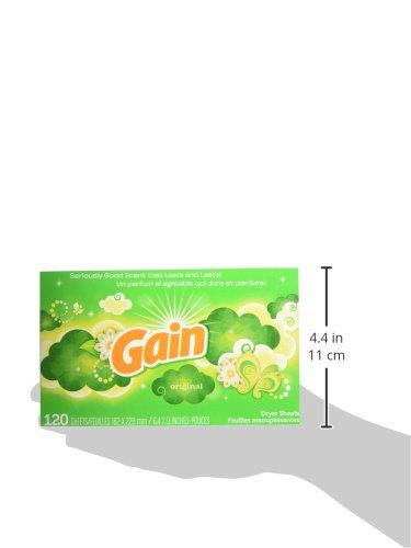 Gain Gain Original Dryer Sheets, 120 Count