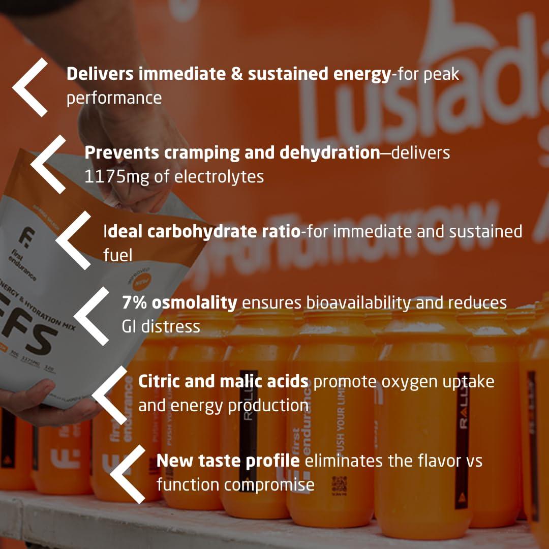 FIRST ENDURANCE First Endurance EFS Sports Drink Mix Orange Splash
