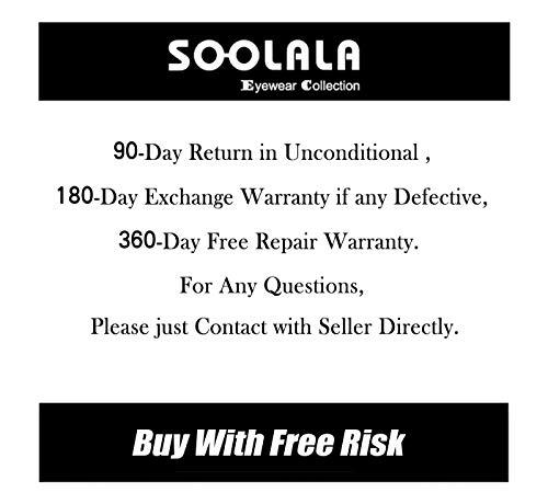 SOOLALA SOOLALA Womens Large Frame CatEye Eyeglasses Frame Reading Glasses, Red, 1.75D