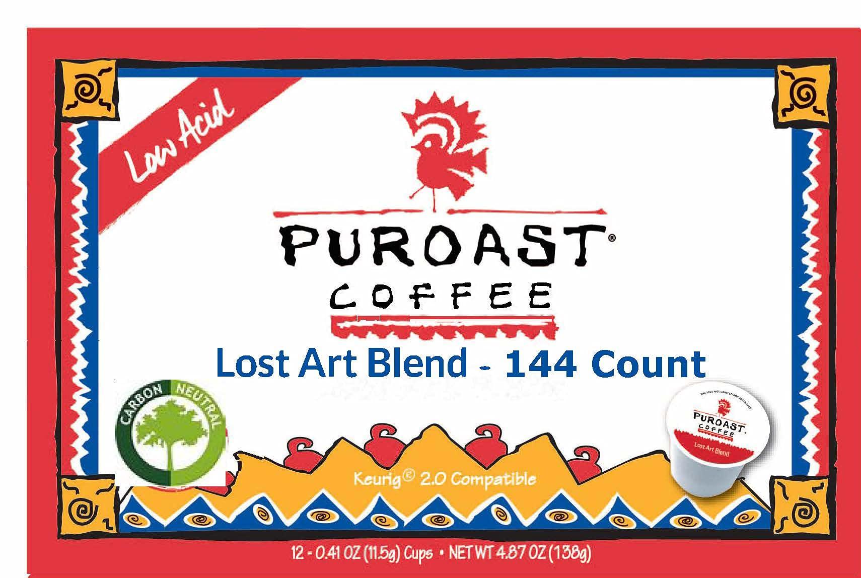 Puroast Coffee Puroast Low Acid Coffee| House Blend Single Serve Pods | Medium Roast | High Antioxidants & High pH |No Bitter Aftertaste | Reduced Heartburn & GERD Friendly | 72 Count - Compatible with Keurig Brewer