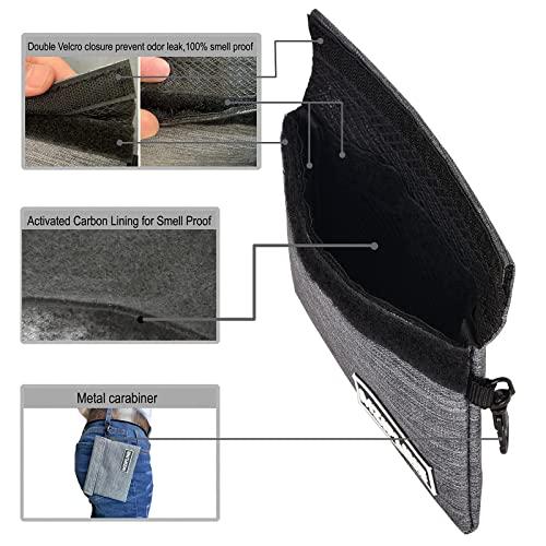 MZIPLINE MZIPLINE Smell Odor Proof Backpack with Lock Come with Small Smell Proof Bag and Mini Smell Proof Pocket