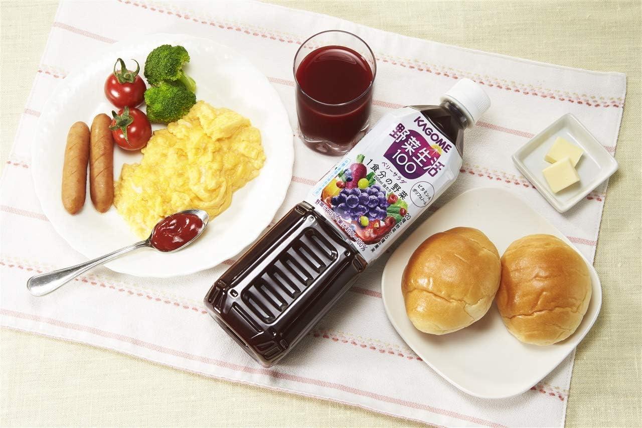 JP Kagome Vegetable Life 100 Berry Salad Yasai Seikatsu 100% Vegetable & Fruits Juice 720ml (Pack of 6), MADE IN JAPAN