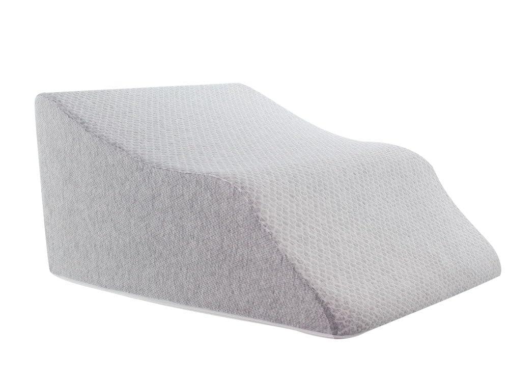 Lounge Doctor Lounge Doctor Elevating Leg Rest Wedge Pillow with Memory Foam, Light Blue, Small, Wide