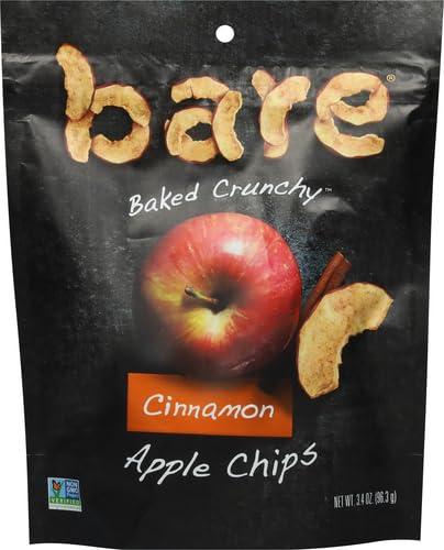 Bare Bare Baked Crunchy Apple Chips, Cinnamon Apple, Gluten Free, 3.4 oz Bag