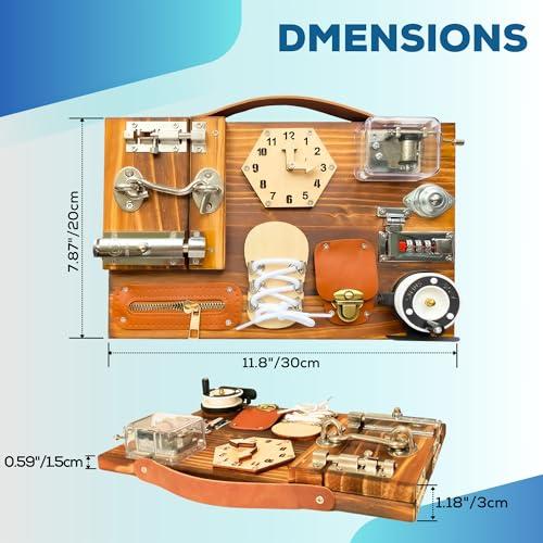 TrenHivSto Fidget Boards for Adults with Dementia Gadgets Toys for Alzheimers Patients-Fidget Toys for Dementia Adults-Dementia Fidget Toys for Elderly-Gifts for People with Dementia Fidget Toys Patients