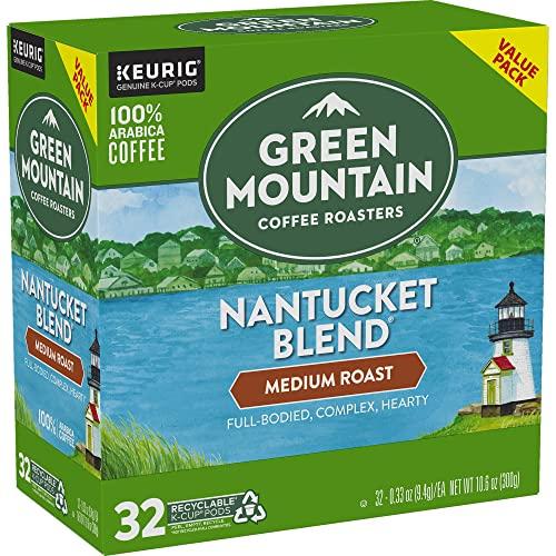 Green Mountain Coffee Roasters Green Mountain Coffee Roasters Nantucket Blend, Single-Serve Coffee K-Cup Pods, Medium Roast, 32 Count