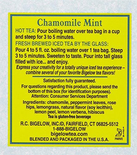 Bigelow Tea Bigelow Tea, Chamomile Mint, 20bags, 1.09oz