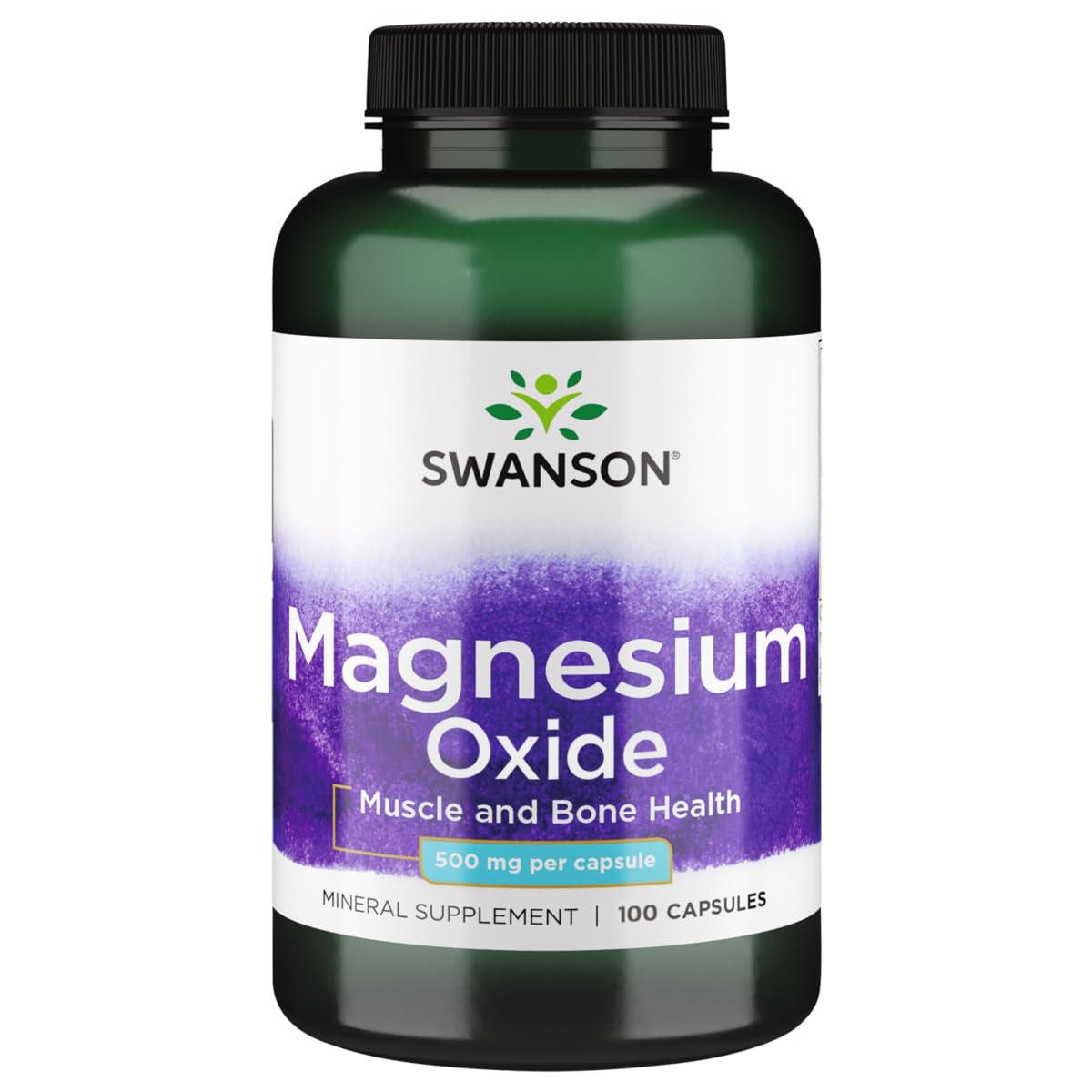 Swanson Swanson Magnesium Oxide 500 mg 100 Caps