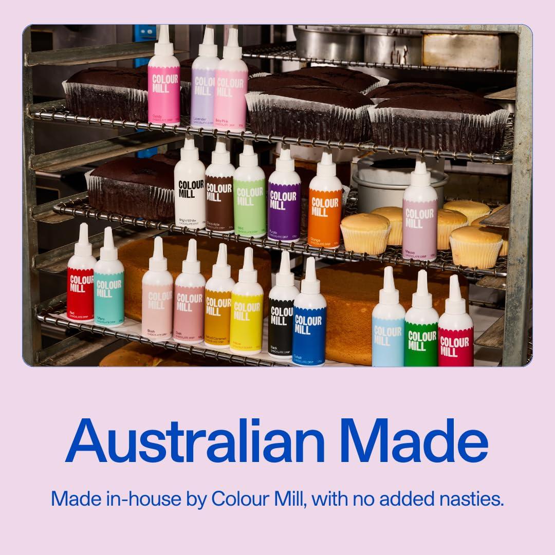 Colour Mill Colour Mill Chocolate Drip Easy-Melt Drizzle for Desserts, 125 Grams Bright White