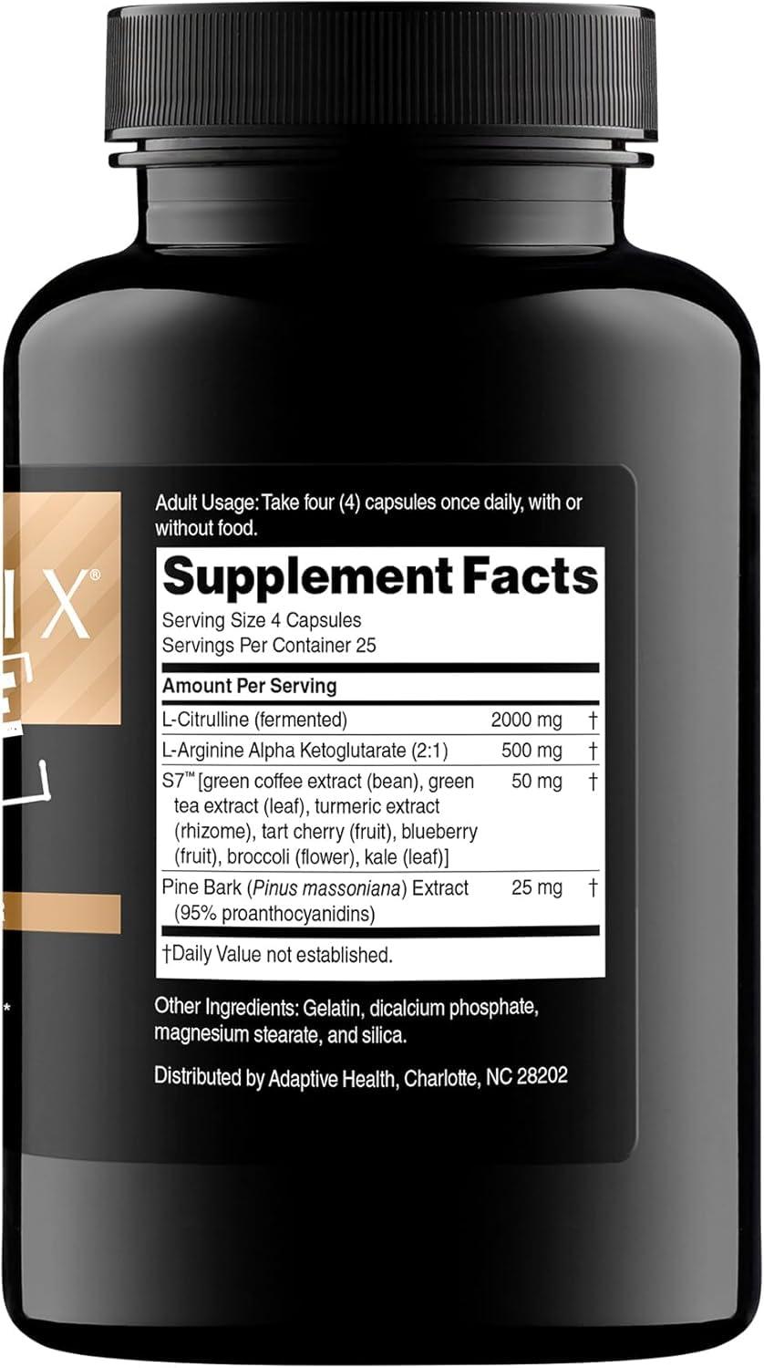 Nugenix Nugenix Nitric Oxide Booster Supplement - Nitric Oxide Flow, L-Arginine, L-Citrulline, Pine Bark Extract - Vasodilator - 100 Capsules