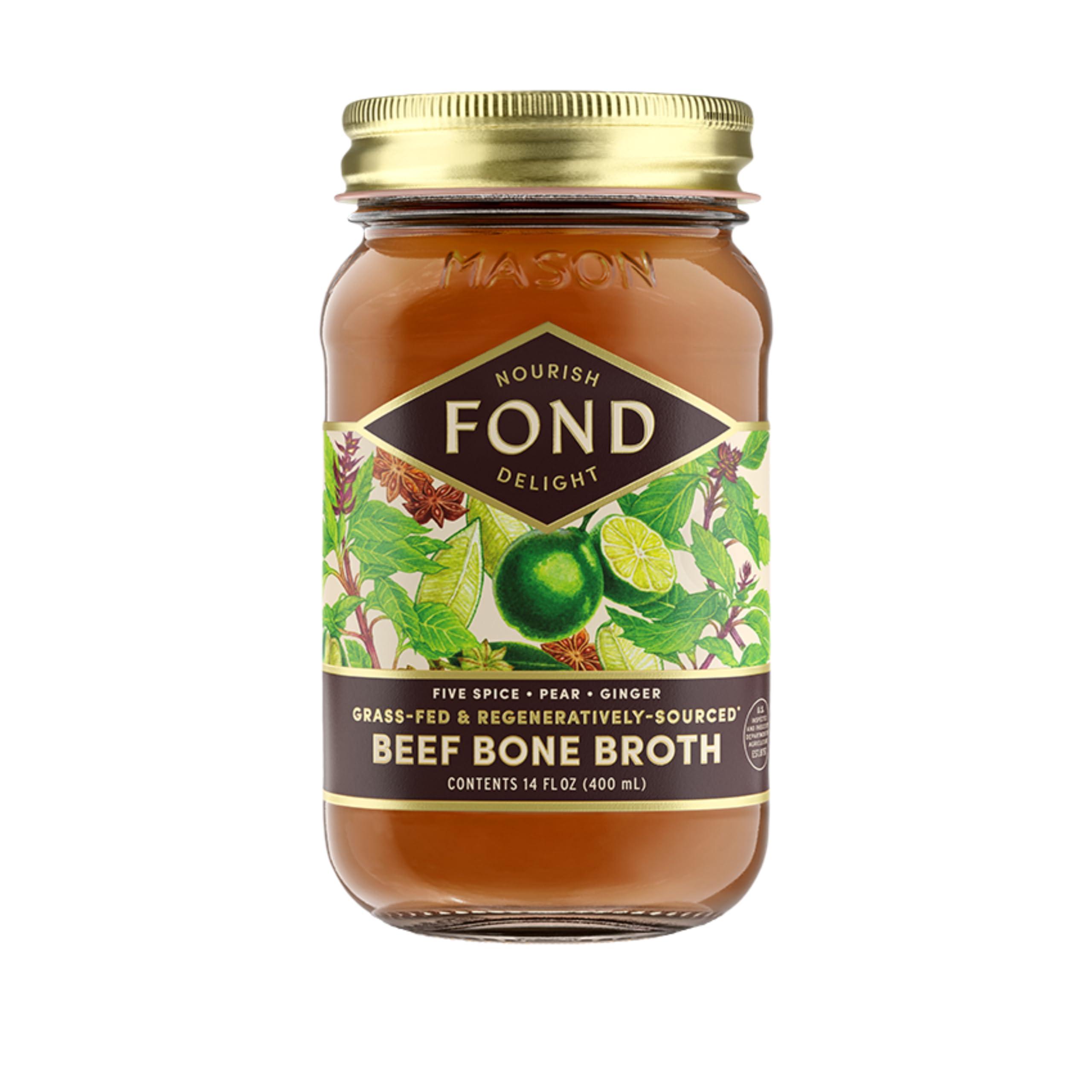 FOND NOURISH DELIGHT FOND Grassfed Beef Bone Broth Variety Pack
