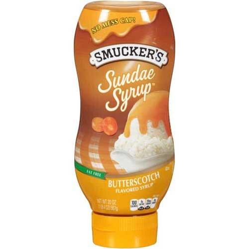 Smucker\'s Smuckers Butterscotch Sundae Syrup, 20 Ounce -- 12 per case.