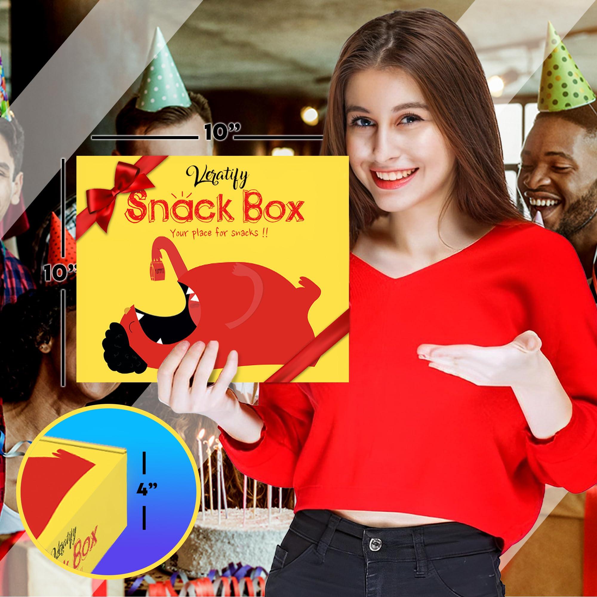 Veratify Veratify - Healthy Mixed Snack Box & Snacks Gift Variety Basket - Perfect for Men, Women, Adults, Office, School, College, Work - Variety Assortment Gift Basket - (Gift Care Package 66 Count)