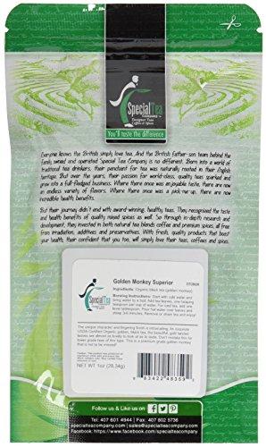 SpecialTea Company Special Tea Organic Black Tea, Golden Monkey Superior, 1 oz