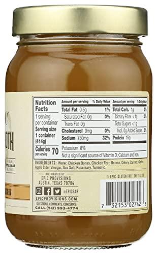 Epic Epic Artisanal Bone Broth, Homestyle Savory Chicken, 14 oz.
