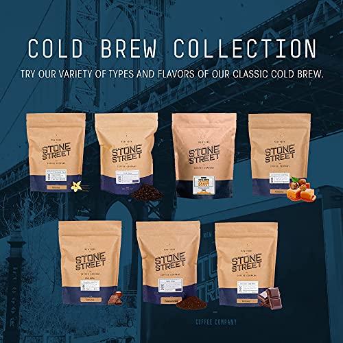 STONE STREET COFFEE COMPANY Stone Street Cold Brew Decaf Coffee, Swiss Water Process, Low Acid, 100% Arabica, Gourmet Coffee, Coarse Ground, Medium Roast, 1 LB