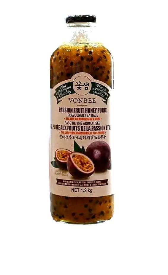 Al Amin Foods Al Amin Foods Vonbee Passion Fruit Honey Puree. One Bottles 42.32oz/ 2.6lb. Quite good and very versatile.
