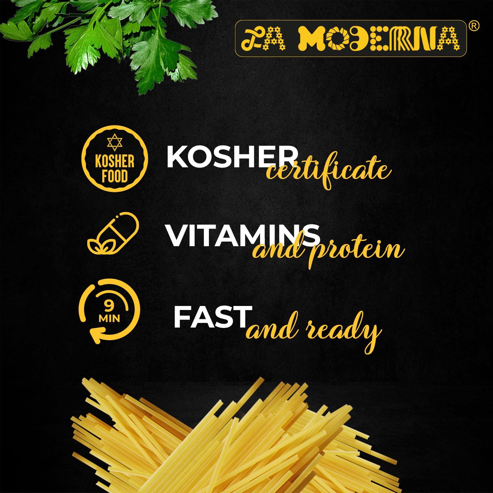 La Moderna LA MODERNA, Fideos, Pasta, Hecha con Smola de Trigo Durum, Enriquecida con Vitaminas y Hierro, 7 oz, Pack de 20