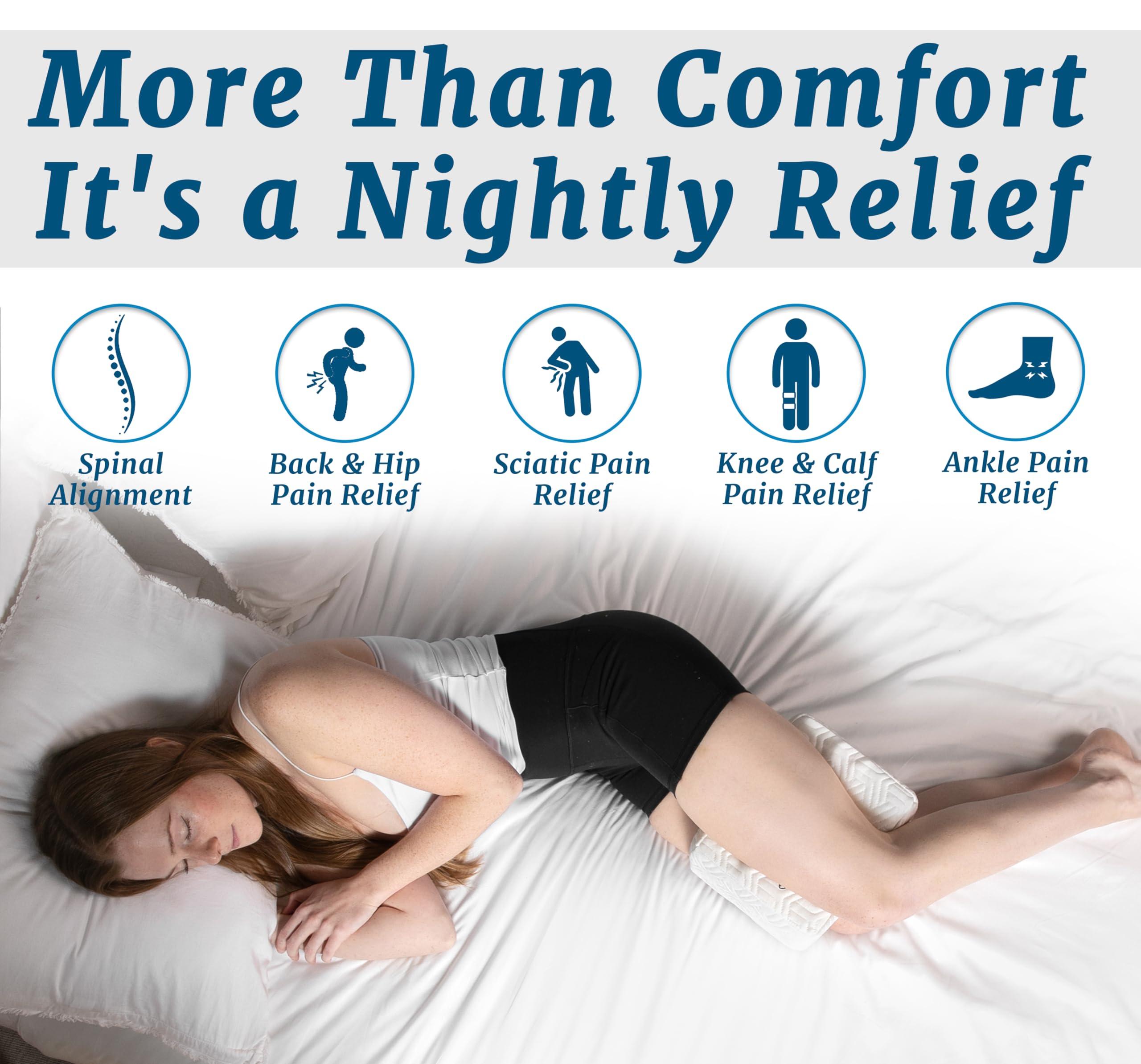 ComfiLife ComfiLife Orthopedic Knee and Leg Pillow for Side Sleepers Sleeping - 100% Memory Foam for Back Pain, Hip Pain Relief
