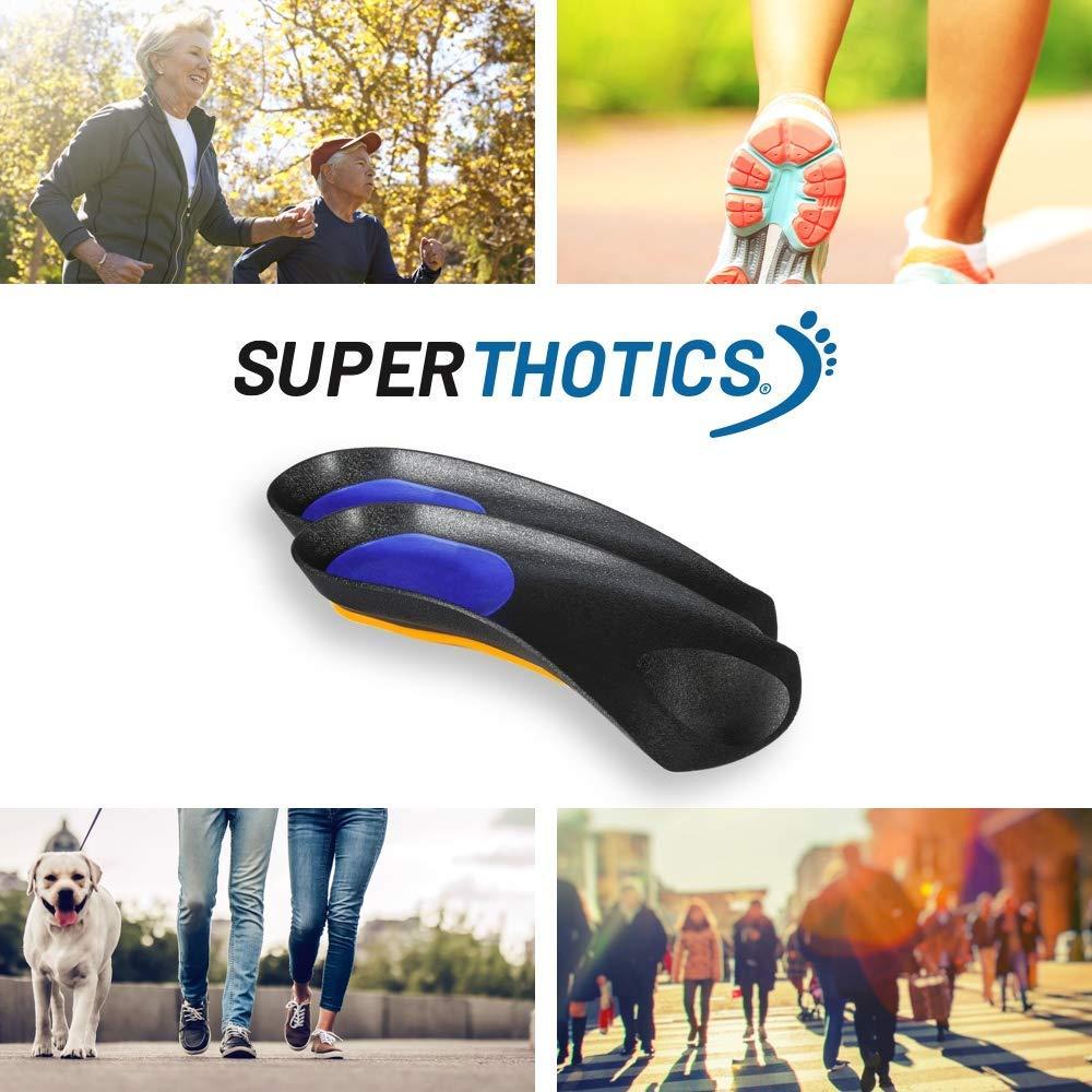 Superthotics Superthotics by WalkFit Customizable Orthotic Inserts Arch Support Shoe Insoles for Men & Women Relieve Plantar Fasciitis, Foot, Hip, Knee & Back Pain. Restore Balance, Stability & Comfort