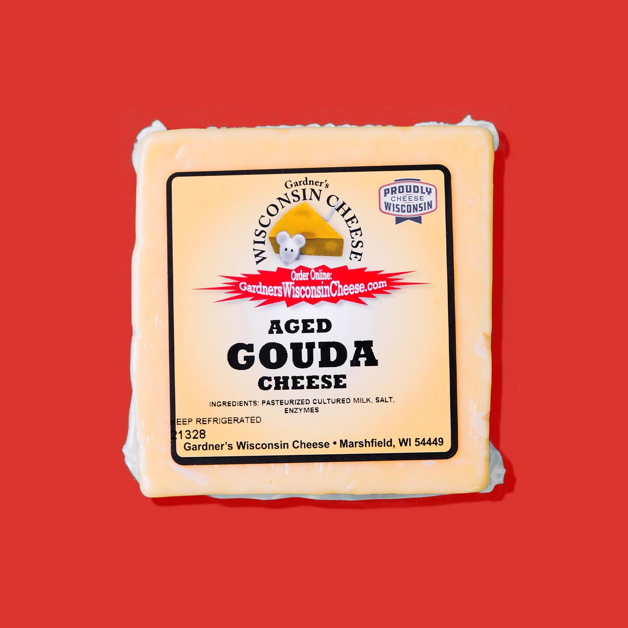 Gardner\'s Wisconsin Cheese Gardner\'s Wisconsin Cheese, Artisan Cheese 4 Packs (Aged Gouda) (6 Ounces Per Block) - Artisan Cheese Made in Wisconsin, Perfect for Grilling, Barbecues, and Holidays!